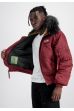 Bunda ALPHA INDUSTRIES 45P Hooded Custom bordová