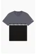 Tričko CHAMPION Legacy Double Tape Tee Black