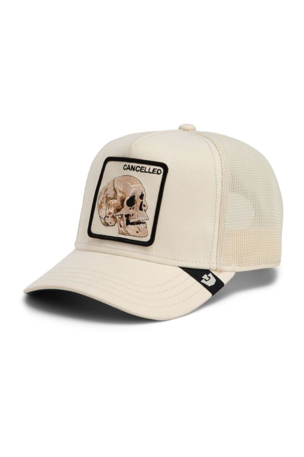Šiltovka GOORIN BROS. Suede Cancelled Skull cream