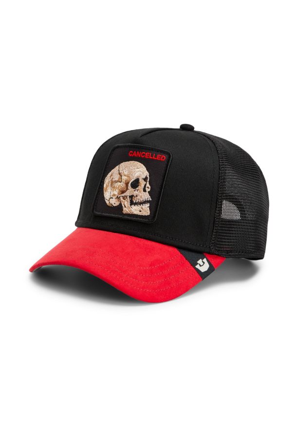 Šiltovka GOORIN BROS. Suede Cancelled Skull black
