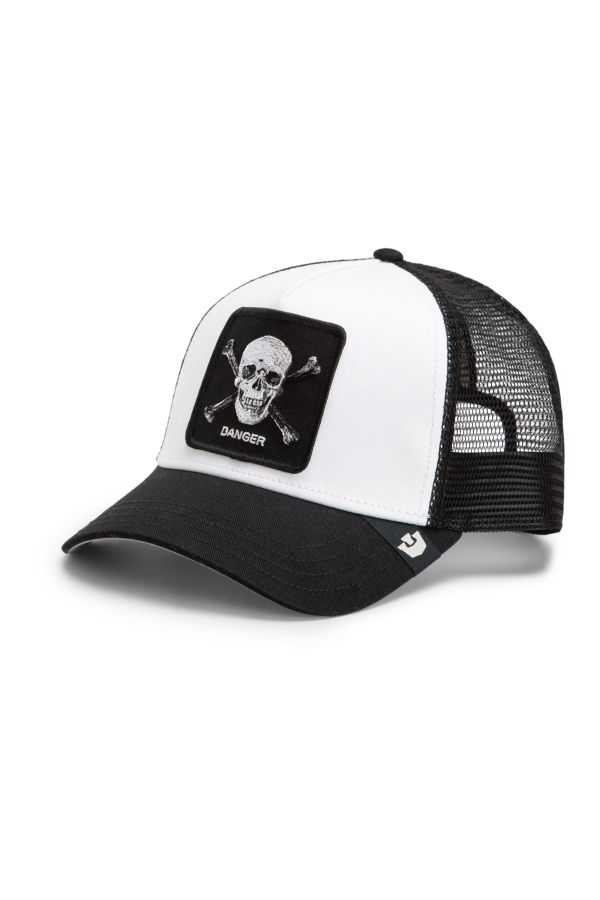 Šiltovka GOORIN BROS. Danger Skull and Crossbones white