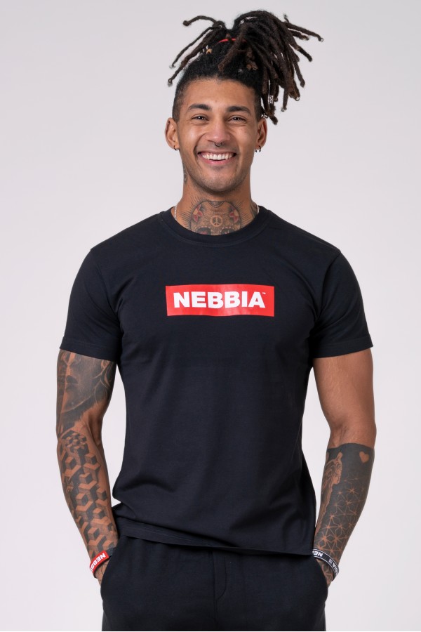 Tričko NEBBIA Men black
