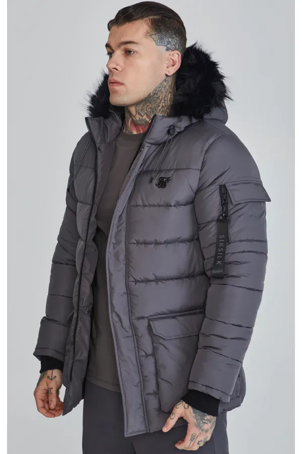 Bunda SIKSILK Expedition Parka grey