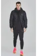 Bunda SIKSILK Packable Bubble Jacket čierna