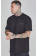 Tričko SIKSILK Oversized T-shirt black