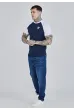 Tričko SIKSILK Raglan Tee white/navy