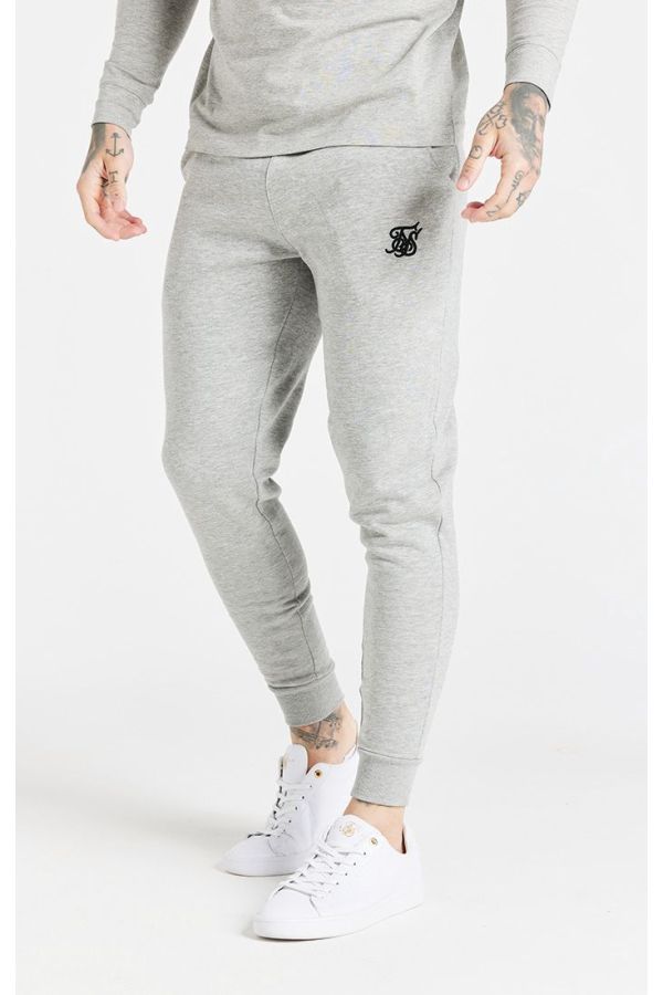 Tepláky SIKSILK Core Fitted Jogger grey