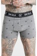 Boxerky SIK SILK 3-pack grey/black/white