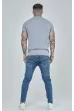Tričko SIKSILK Raglan Tape grey