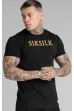 Tričko SIKSILK Muscle Fit black