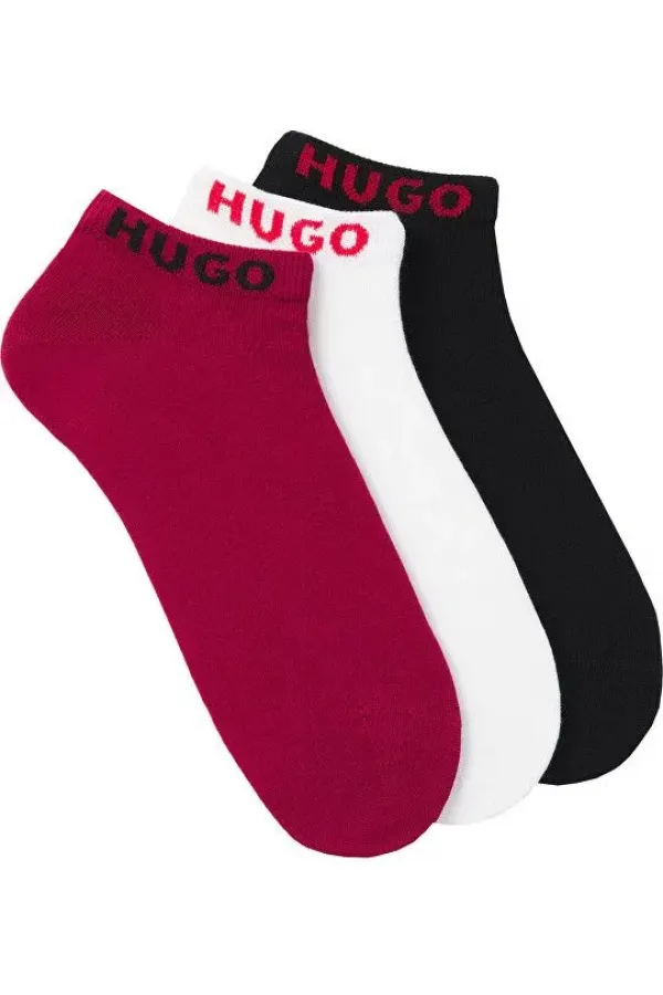 Ponožky HUGO 3-pack Women Sign multi