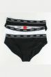 Nohavičky HUGO 3-pack Brief Stripe black/white